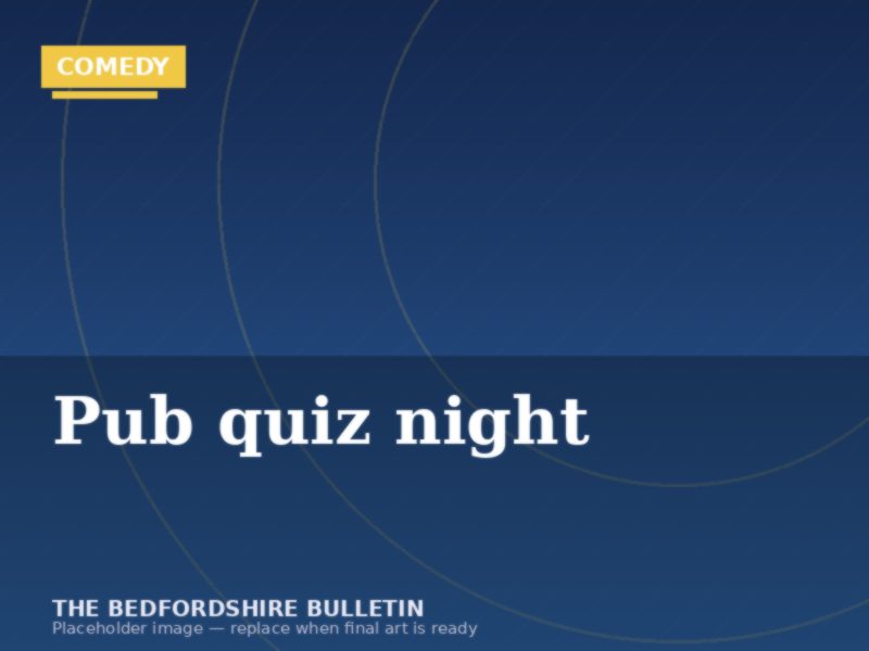 Comedy sketch: a pub quiz