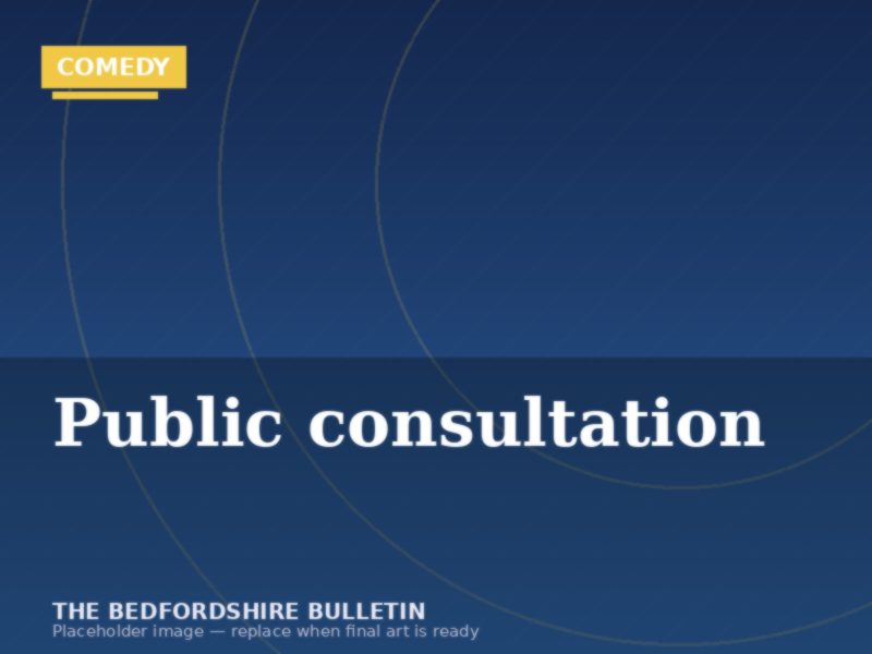 Comedy sketch: a planning consultation event