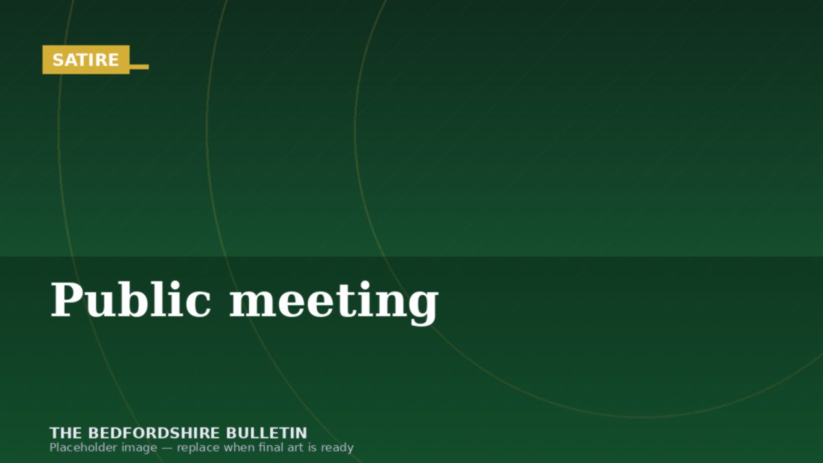 Illustration of a town hall meeting